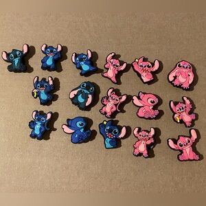 16pc stitch croc charms